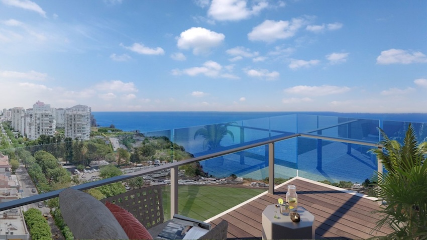 La Mera Lara 3 Bedrooms Flats with Sea View in Muratpasa Antalya